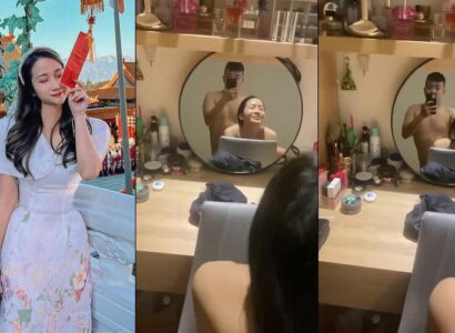 Đang trang điểm mà anh cũng kéo quần lên đụ